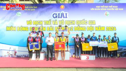 Khai mạc Giải bóng chuyền bãi biển 2x2 đồng đội quốc gia năm 2024