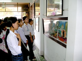 Tác giả Trần Thiện Pháp đoạt giải Nhất cuộc thi Mỹ thuật TP Cần Thơ năm 2007