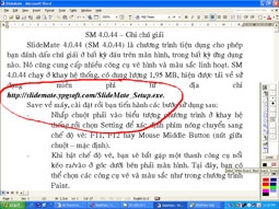 SM 4.0.44 - Đánh dấu chú giải và vẽ hình trên màn hình