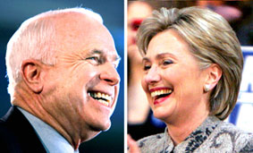 Ông John McCain và bà Hillary Clinton chiến thắng ở bang New Hampshire