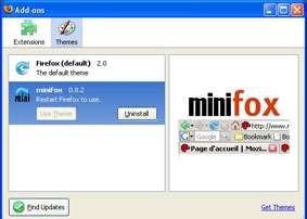MiniFox 0.8.2  Duyệt web thoáng hơn trong Firefox