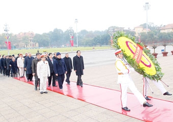 Lãnh đạo Đảng, Nhà nước thăm, chúc Tết đồng bào, cán bộ, chiến sĩ cả nước