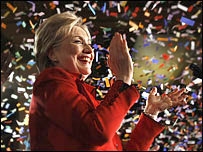 Bà Hillary Clinton giành chiến thắng tại 3 bang