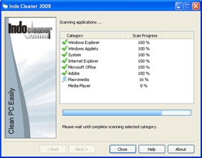 Indo Cleaner - Xóa các tập tin không cần thiết trong máy tính