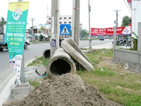Người dân không thể lót gạch vỉa hè