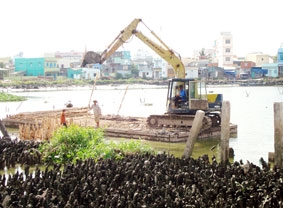 Đạt 65% khối lượng thi công hồ Xáng Thổi