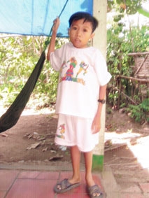 Đỗ Minh Luân mong được giúp đỡ để trị bệnh