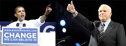 Bắt đầu cuộc chiến Obama - McCain