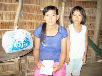 Trao tiền từ thiện