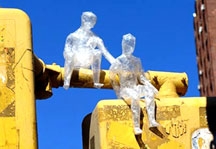 Điêu khắc bằng băng keo, giấy bóng