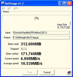 Sao lưu, phục hồi dữ liệu với SelfImage