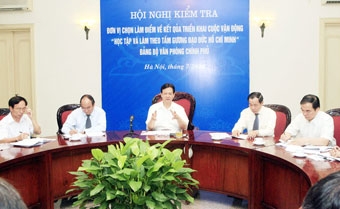 Mỗi cán bộ, đảng viên của Văn phòng Chính phủ cần tiếp tục sửa đổi lề lối làm việc theo tấm gương đạo đức của Chủ tịch Hồ Chí Minh
