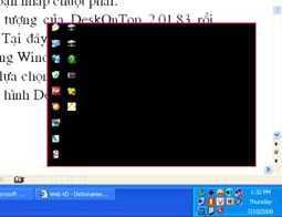 DeskOnTop 2.01.83 - Bản thu nhỏ màn hình Desktop ở khay hệ thống