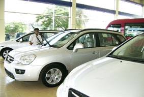 Thị trường xe ô tô trầm lắng