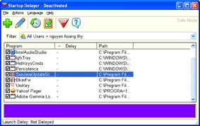Startup Delayer 2.3.132 Beta  - Định thời gian nạp các ứng dụng trong Startup