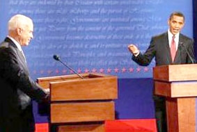 McCain và Obama lần đầu tranh luận trực tiếp