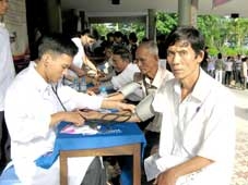 Trên 1.000 lượt người được chăm sóc sức khỏe và tư vấn miễn phí về bệnh lý tim mạch- tiểu đường