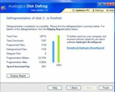 Auslogics Disk Defrag 1.5.20.335: Khôi phục tốc độ ban đầu của đĩa