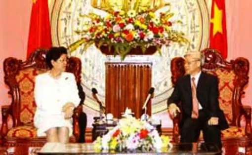 Lãnh đạo Đảng, Nhà nước tiếp Phó Chủ tịch Quốc hội Trung Quốc Trần Chí Lập