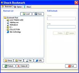 Shock Bookmark 3.0 - mở nhanh thư mục, tập tin, ứng dụng và trang web từ trình đơn ngữ cảnh