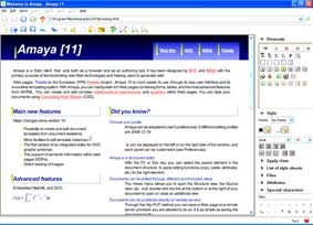 Amaya - Vừa duyệt vừa sửa web