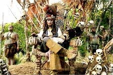 <font color="#0000ff">“Pirates of the Caribbean: Dead Mans Chest” <br>(Hải tặc biển Caribê phần 2: Chiếc rương của người chết):</font><br>Tiếp tục tạo cơn "sốt vé"