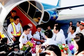 Chuyến bay kỹ thuật đến Sân bay Cần Thơ thành công