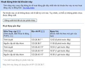 Kiểm tra tính an toàn tài khoản Gmail