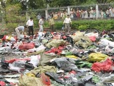 Tiêu hủy 400 bộ vỏ xe máy nhái