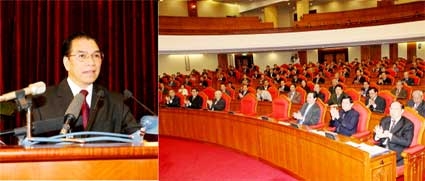 Khai mạc Hội nghị lần thứ chín Ban Chấp hành Trung ương Đảng khóa X