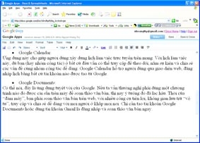 Google Apps  Các ứng dụng hỗ trợ hiệu quả cho “điện toán đám mây”