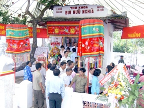 Lễ giỗ kỷ niệm 137 năm ngày mất 
của danh nhân văn hóa Bùi Hữu Nghĩa