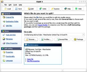 GSplit - Tách những file cực lớn thành nhiều file nhỏ