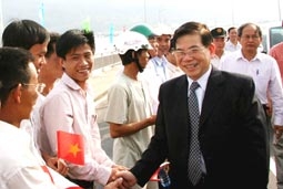 Chủ tịch nước Nguyễn Minh Triết thăm và làm việc tại Đà Nẵng