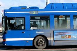 Xe buýt chạy bằng
rác cống