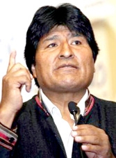 Tổng thống Bolivia tuyệt thực
để phản đối phe đối lập