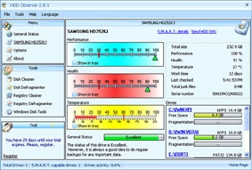 HDD Observer - chuyên gia chăm sóc ổ cứng