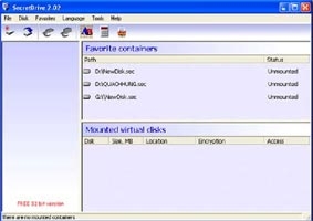 SecretDrive 2.02 - Tăng cường đến 8 ổ đĩa ảo mã hóa
