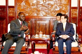 Chủ tịch nước Nguyễn Minh Triết đón tiếp, hội đàm với Tổng thống Cộng hòa Trung Phi