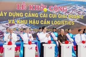Thủ tướng Nguyễn Tấn Dũng phát lệnh khởi công xây dựng Cảng Cái Cui giai đoạn 2 và Khu hậu cần Logistics