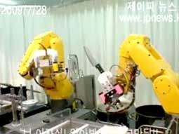 Robot làm bếp trưởng nhà hàng