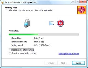 Ghi đĩa bằng một cú click chuột