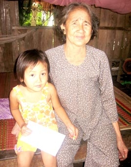 Trao tiền từ thiện