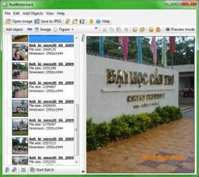 Đóng dấu ảnh hàng loạt với ReaWatermark