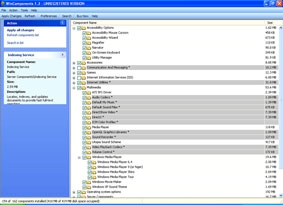 WinComponents 1.2 - Loại bỏ 
các thành phần của Windows