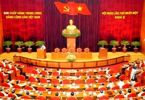 Bế mạc Hội nghị lần thứ 11 Ban Chấp hành Trung ương Đảng (khóa X)