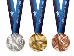 Huy chương Olympic 2010 được làm từ rác