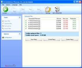 FILEminimizer  Nén ảnh không giảm chất lượng