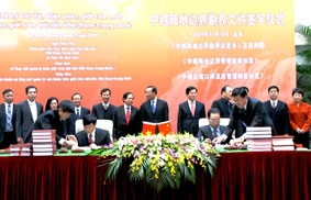 Ký kết 3 văn kiện quan trọng 
về biên giới trên đất liền