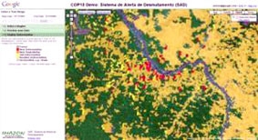 Kiểm soát rừng bằng công nghệ Google